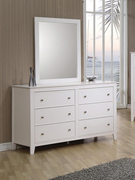 Selena - Rectangular Dresser Mirror - Buttermilk