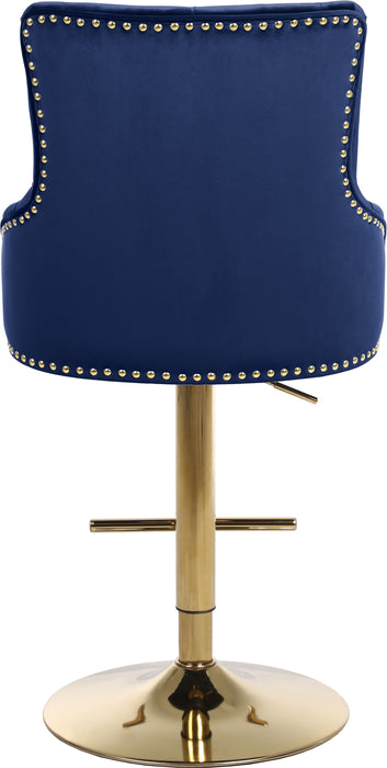 Claude - Adjustable Stool Gold Swivel with Gold Base