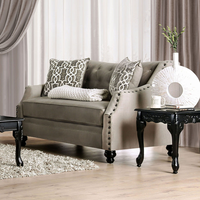 Ezrin - Loveseat - Light Brown