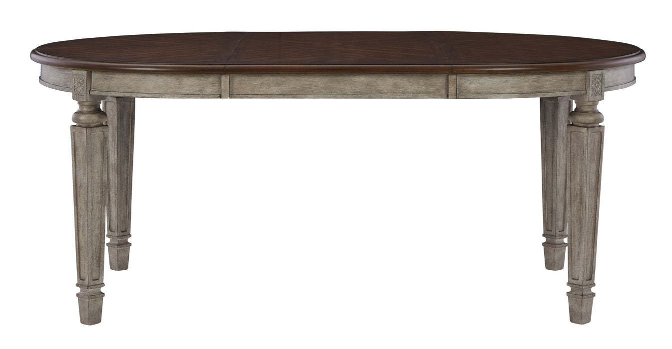 Lodenbay - Antique Gray - Oval Dining Room Extension Table