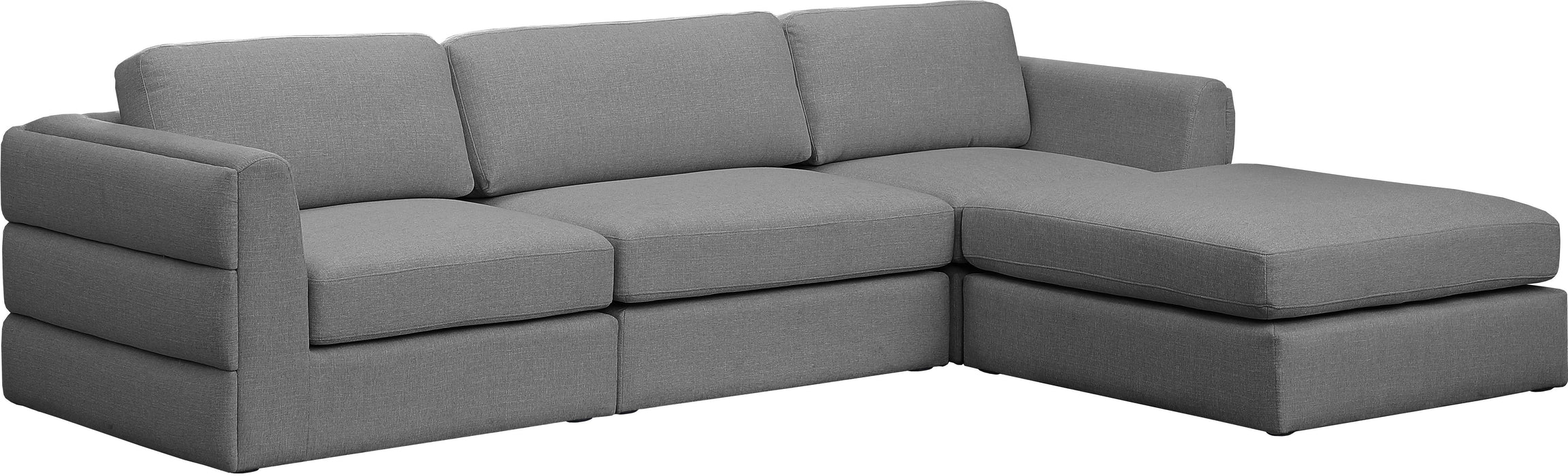 Beckham - Modular Sectional 4 Piece- Gray