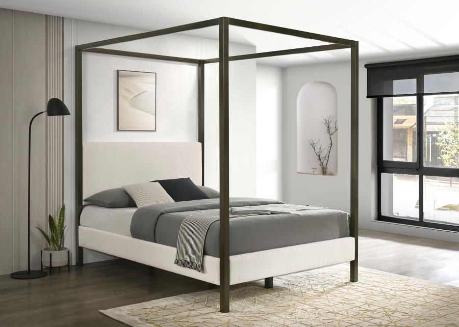 Monroe - Upholstered Canopy Platform Bed