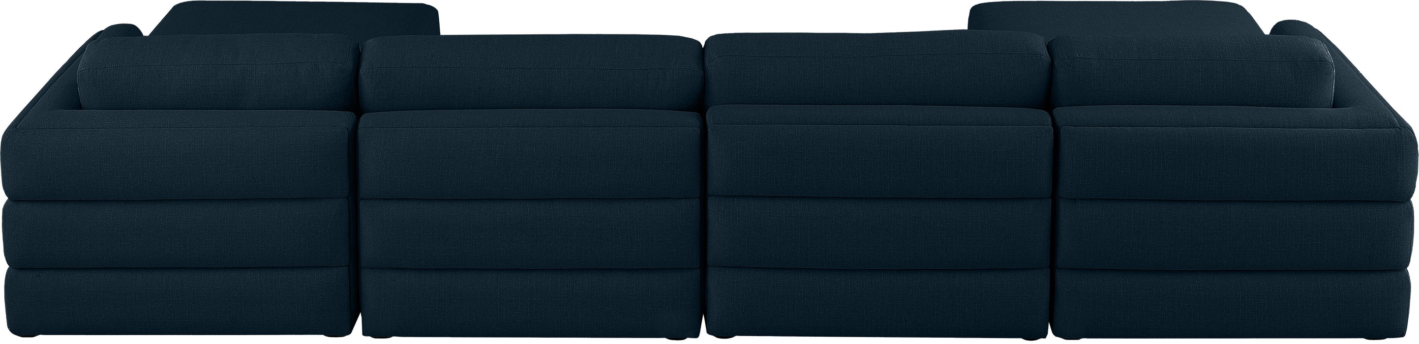 Beckham - Modular Sectional 6 Piece - Navy - Modern & Contemporary