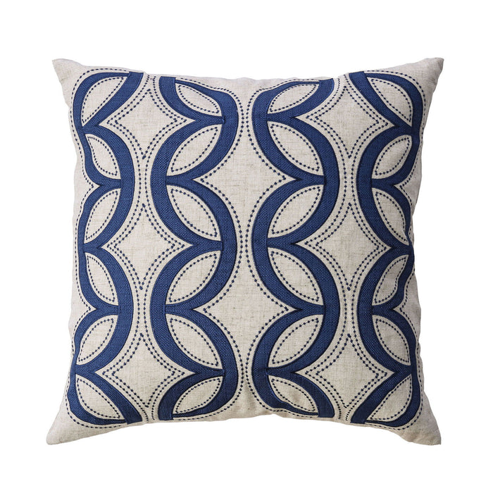 Teri - Pillow (Set of 2) - Beige / Indigo