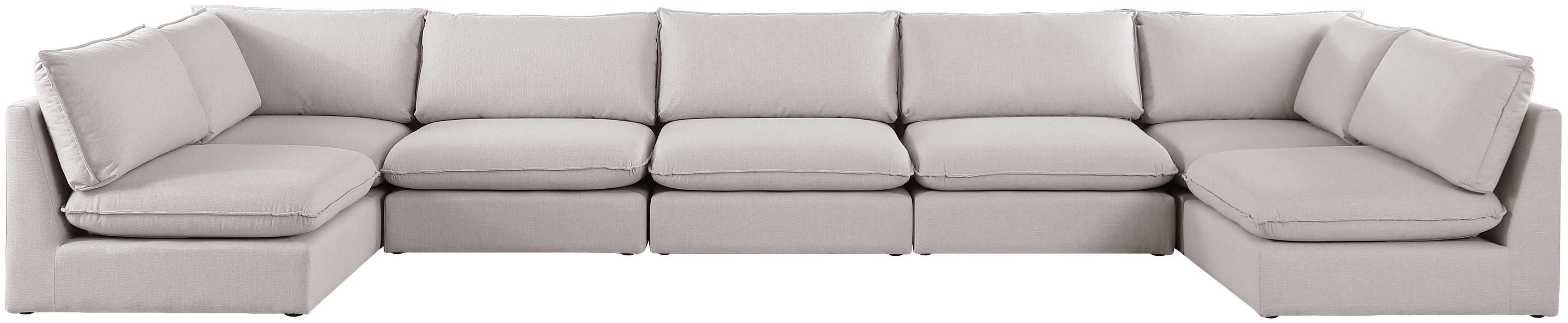 Mackenzie - Modular Sectional 7 Piece - Beige - Fabric