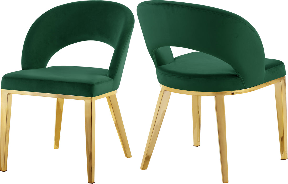 Roberto - Dining Chair with Gold Legs