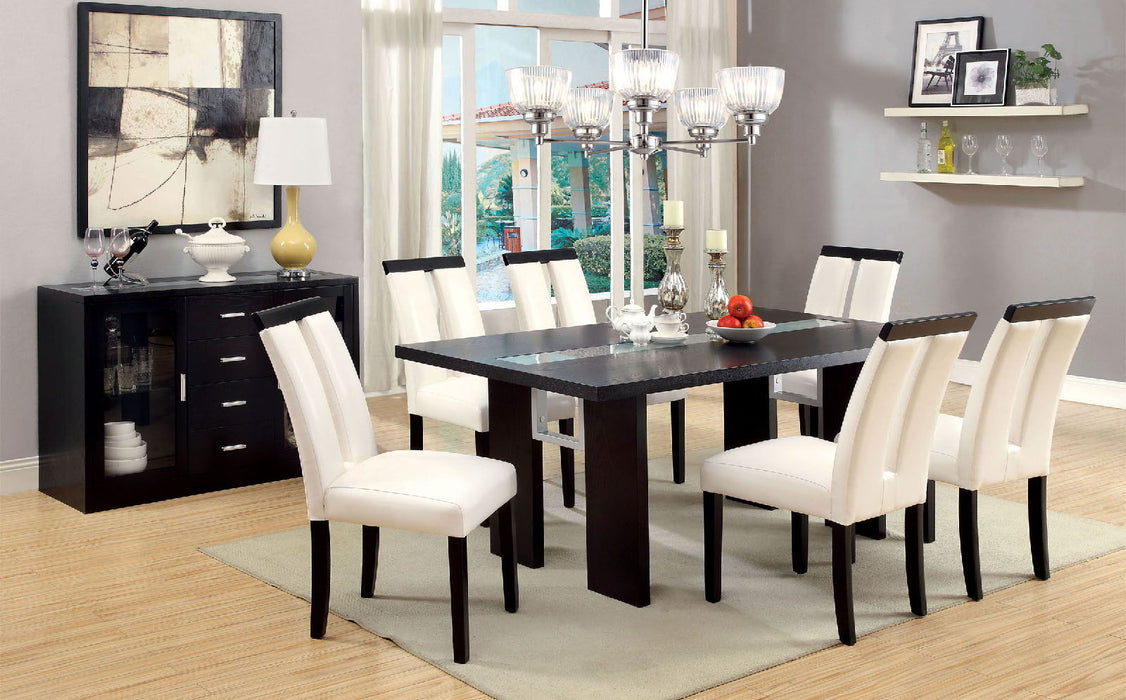 Luminar - Glass - Insert Dining Table - Black