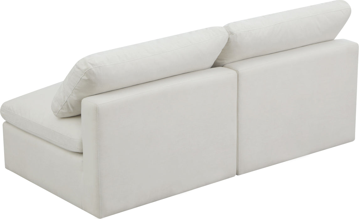 Plush - Modular Armless 2 Seat Sofa