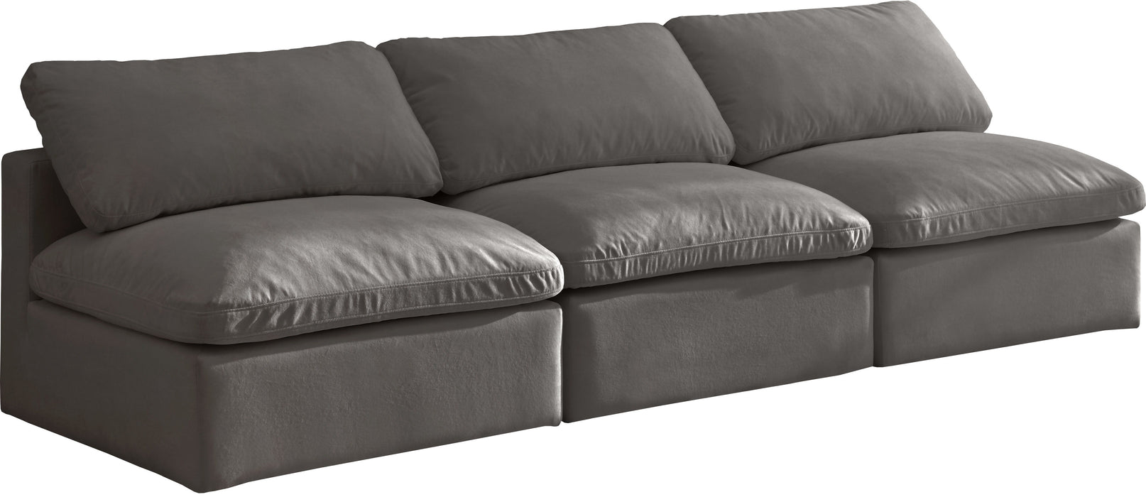 Plush - Modular Armless 3 Seat Sofa