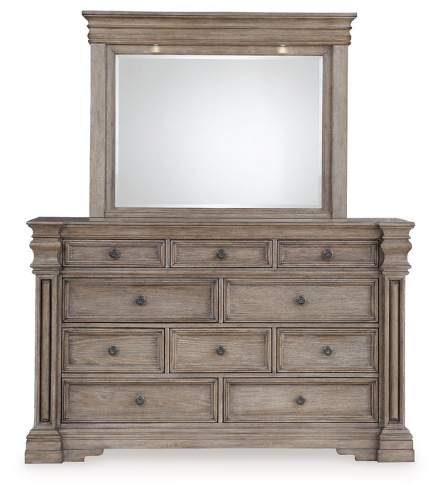 Blairhurst - Light Grayish Brown - Dresser And Mirror